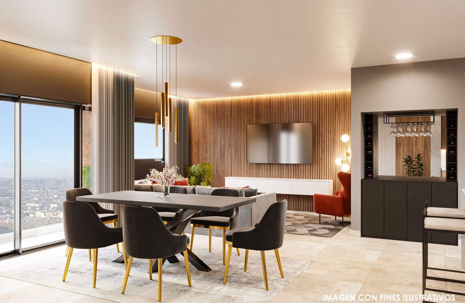 Comedor y cocina townhouse